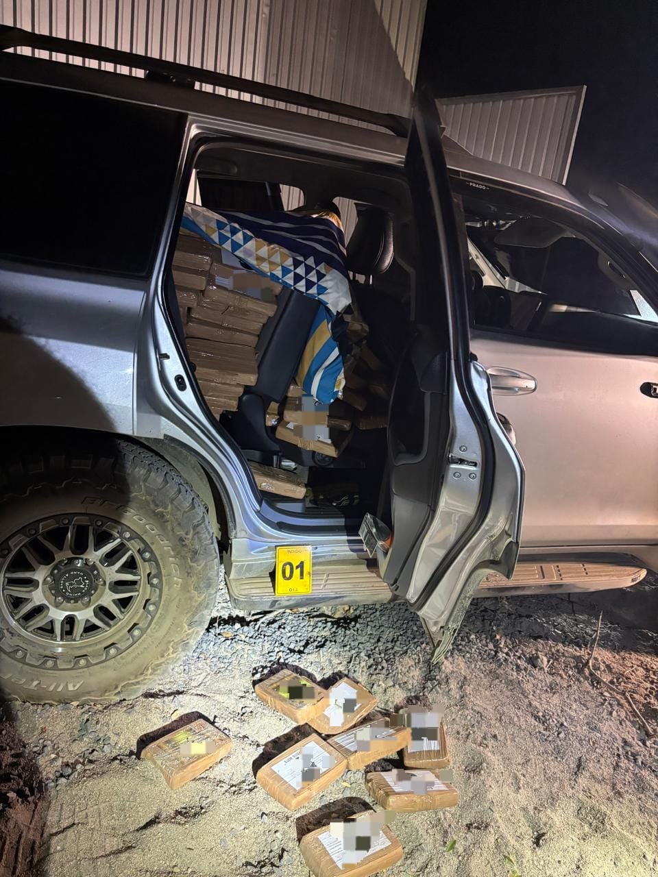 El decomiso se realizó tras recibir información sobre un posible trasiego de droga hacia La Cruz.