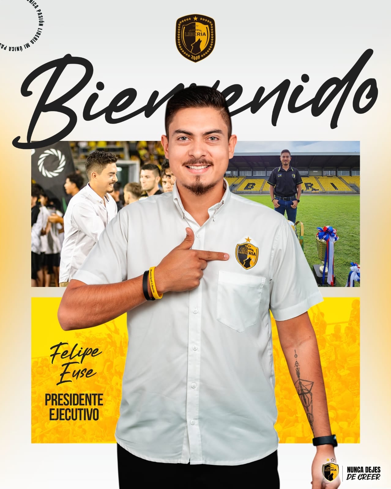 Luis Felipe Eusse
Presidente Ejecutivo
Municipal Liberia
17 de marzo del 2026
Cortesía: Municipal Liberia