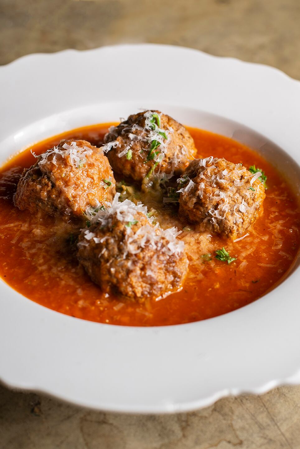 En Buchón, las albóndigas no se van pese a los cambios de menú. Cortesía: Buchón.