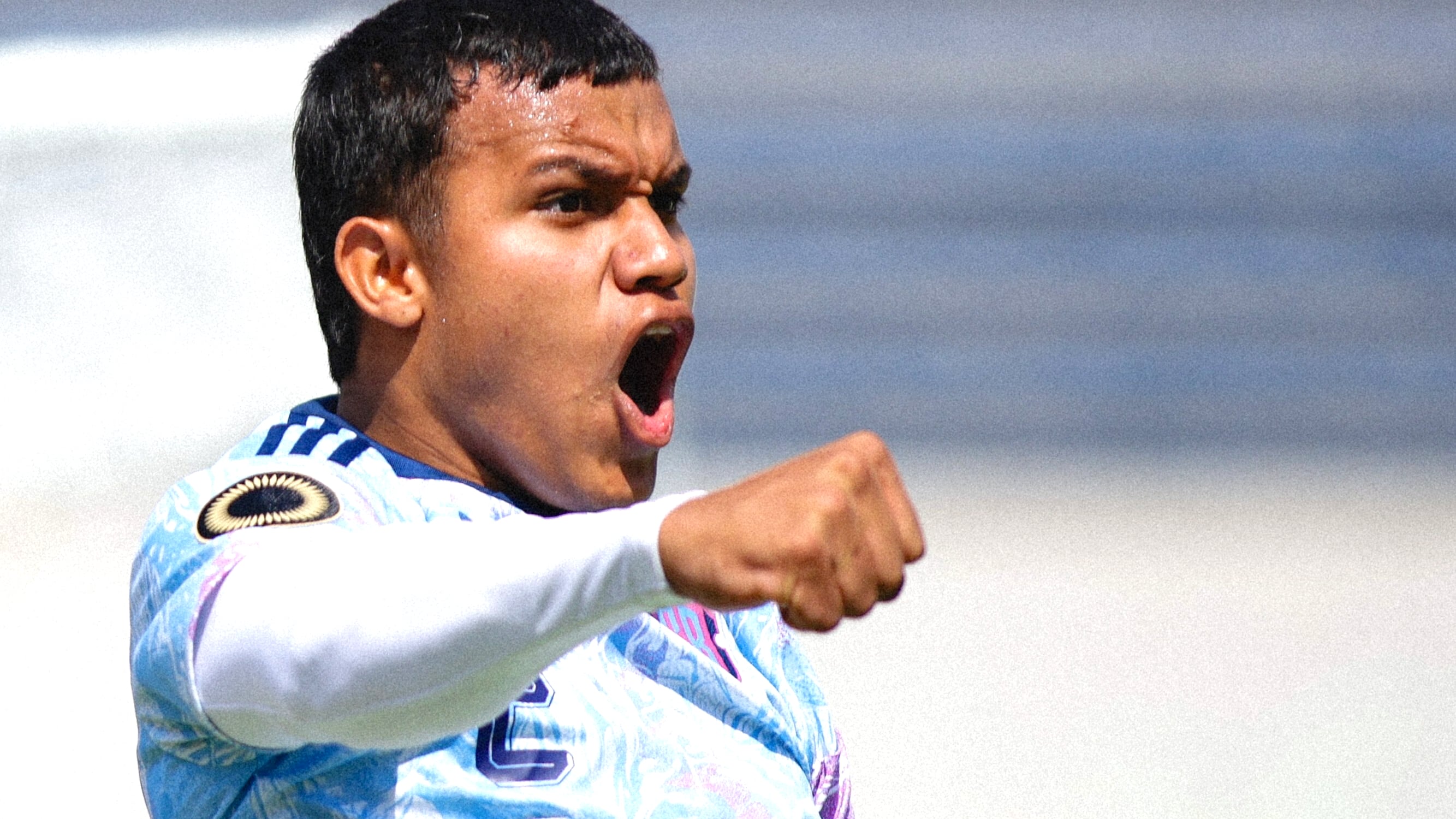 Yerlan Sosa anoto en el juego de cuartos de final ante Haiti