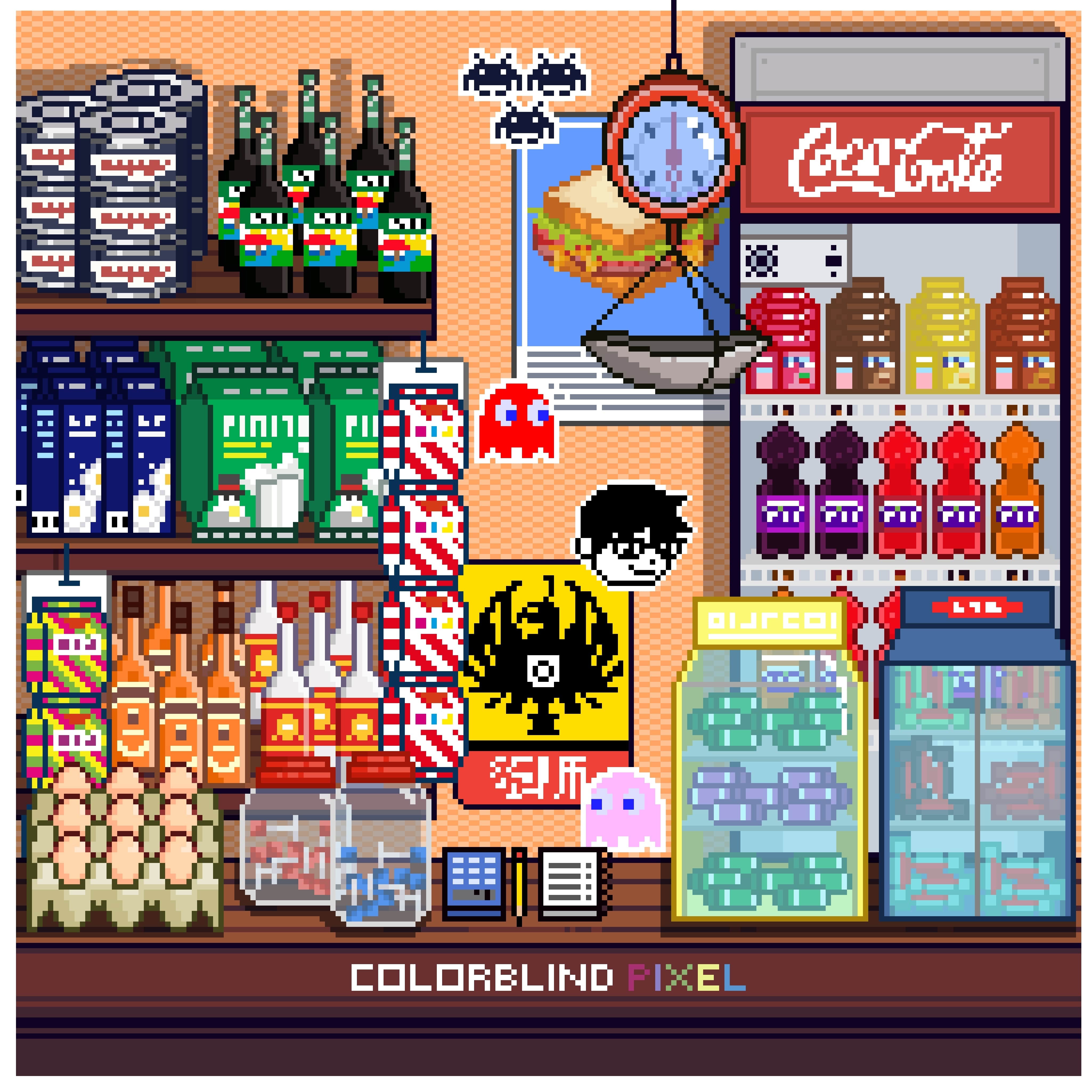 Colorblind Pixel usa su arte para mostrarle al mundo lo que significa ser tico. Foto: Cortesía de Colorblind Pixel.