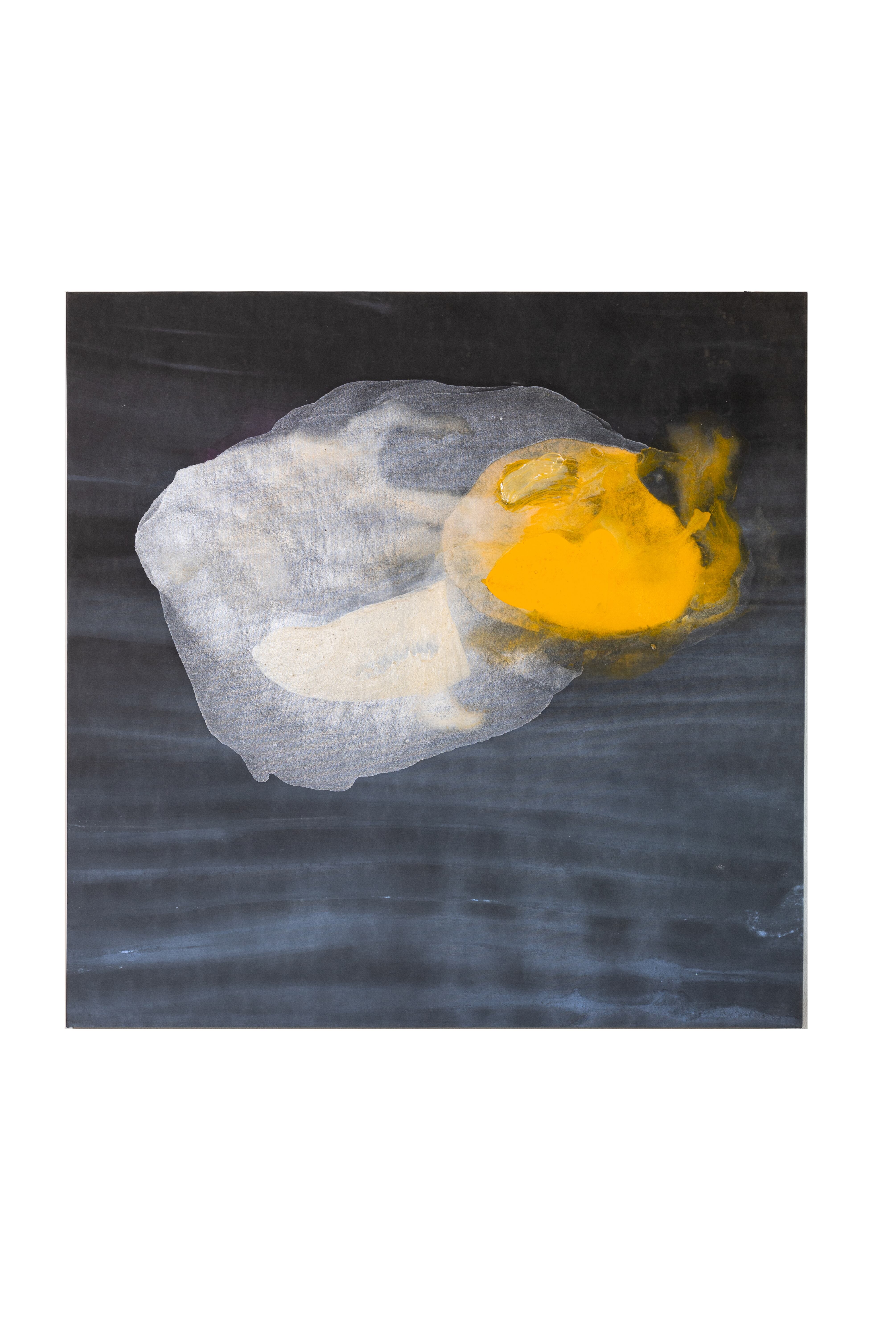 'La finitud de los excesos', obra de 2014 de Rafael Chamorro. Acrílico sobre papel fibra.