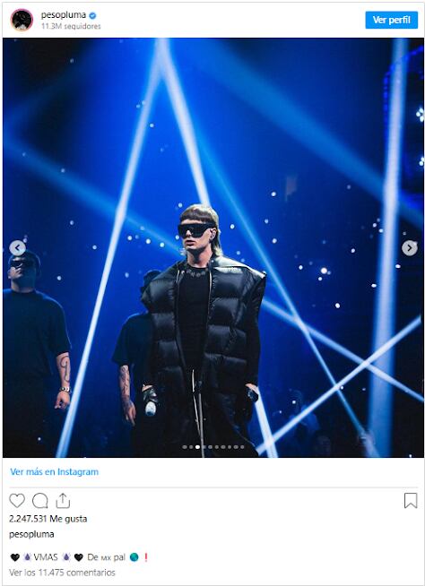 Peso Pluma nominado a premios MTV EMA