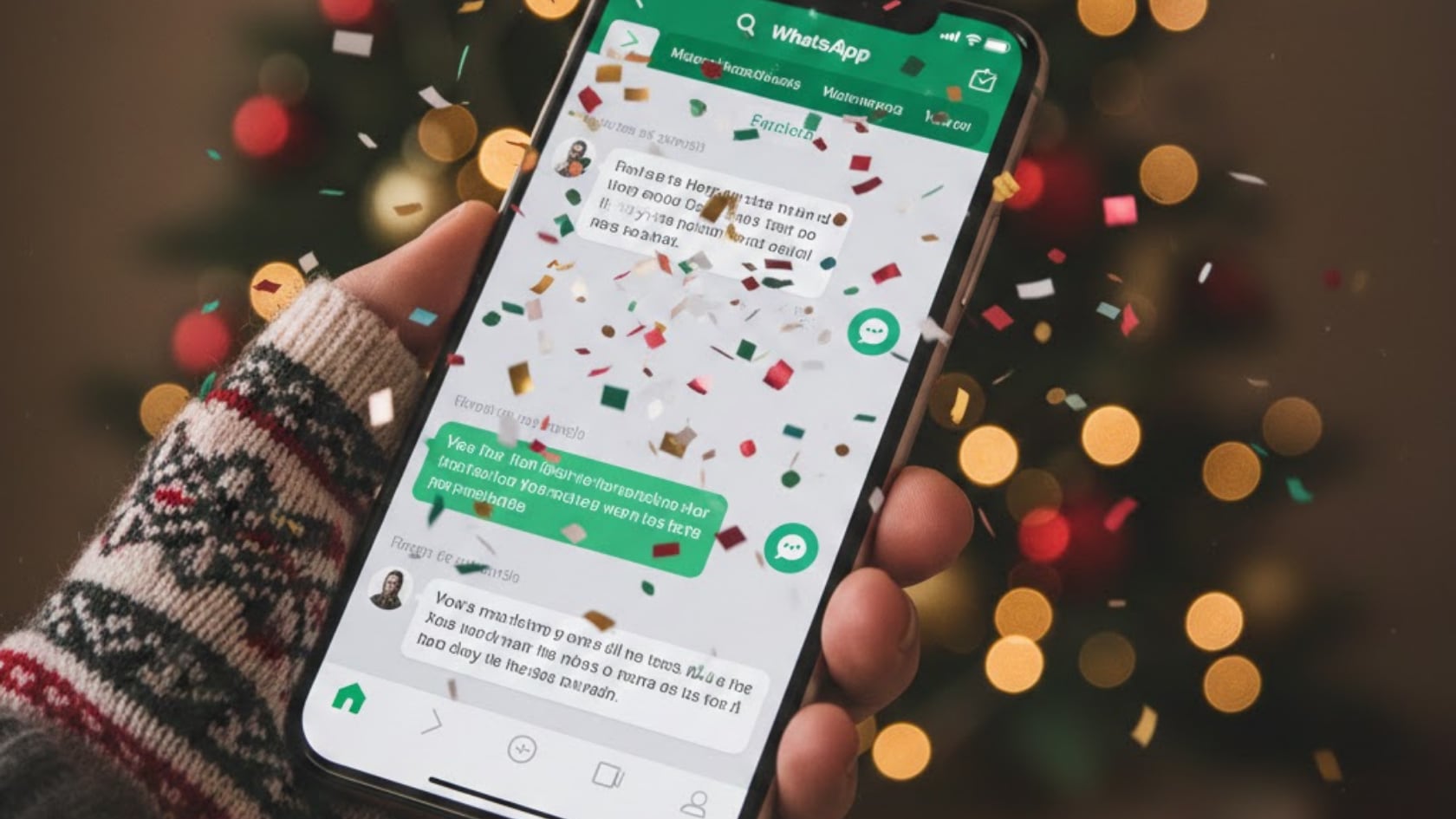 El efecto se activa al reaccionar a mensajes o archivos con emojis festivos específicos, como la cara fiestera, brindis, bola de confeti o el cañón de confeti.