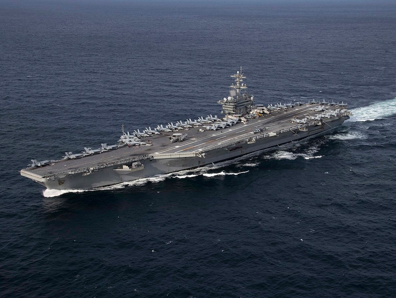 El USS Abraham Lincoln, en una imagen de archivo.