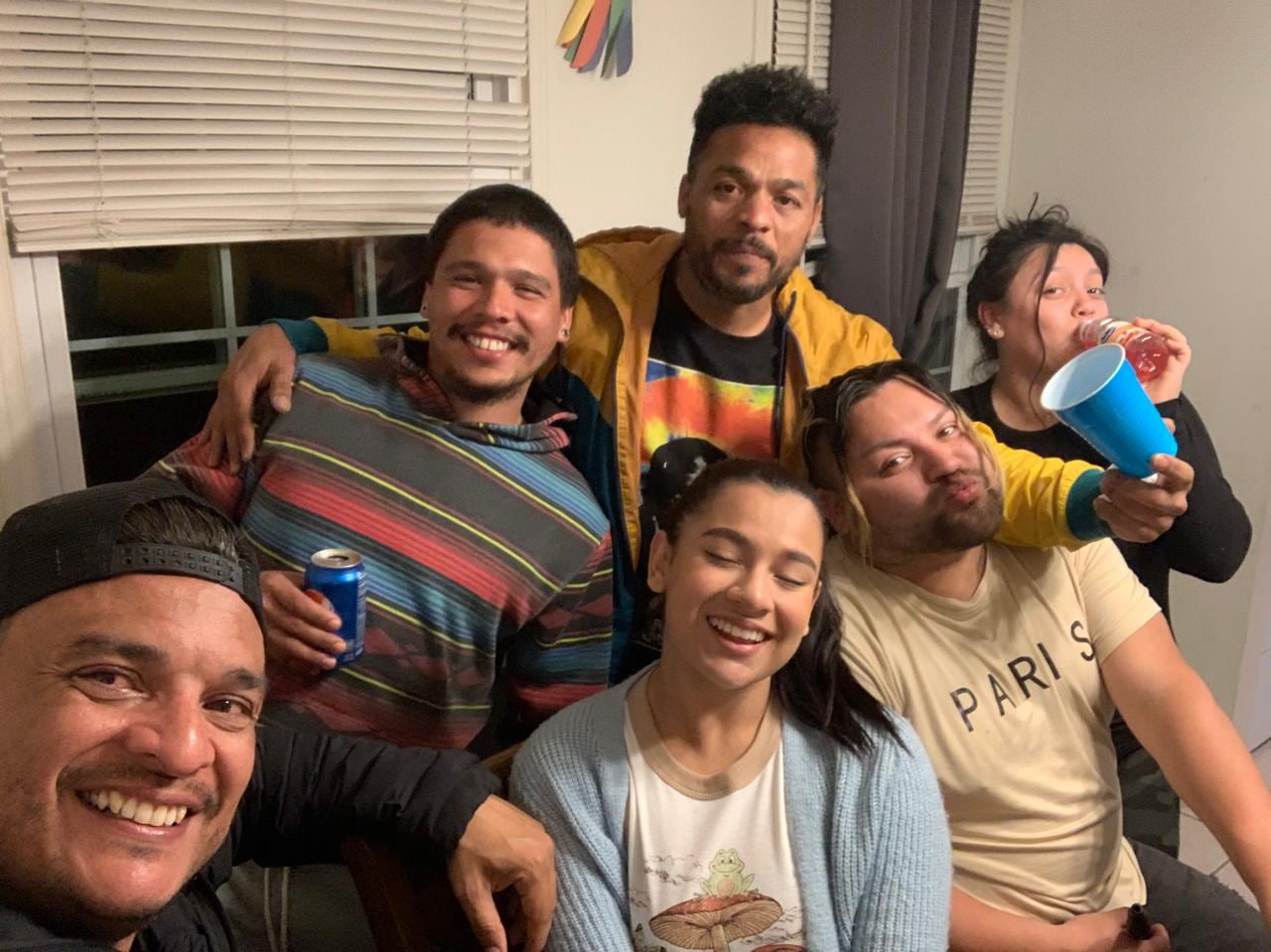 Erick Corrales en uno de los momentos que compartio con sus familiares