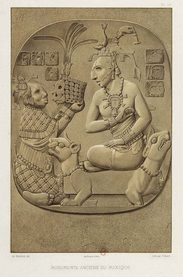 Imagen arqueológica de K’inich Janaab Pakal, nuevo rey de la ciudad-estado maya de Palenque.