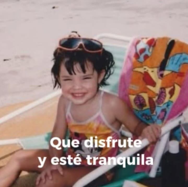 Fotos de María González de niña