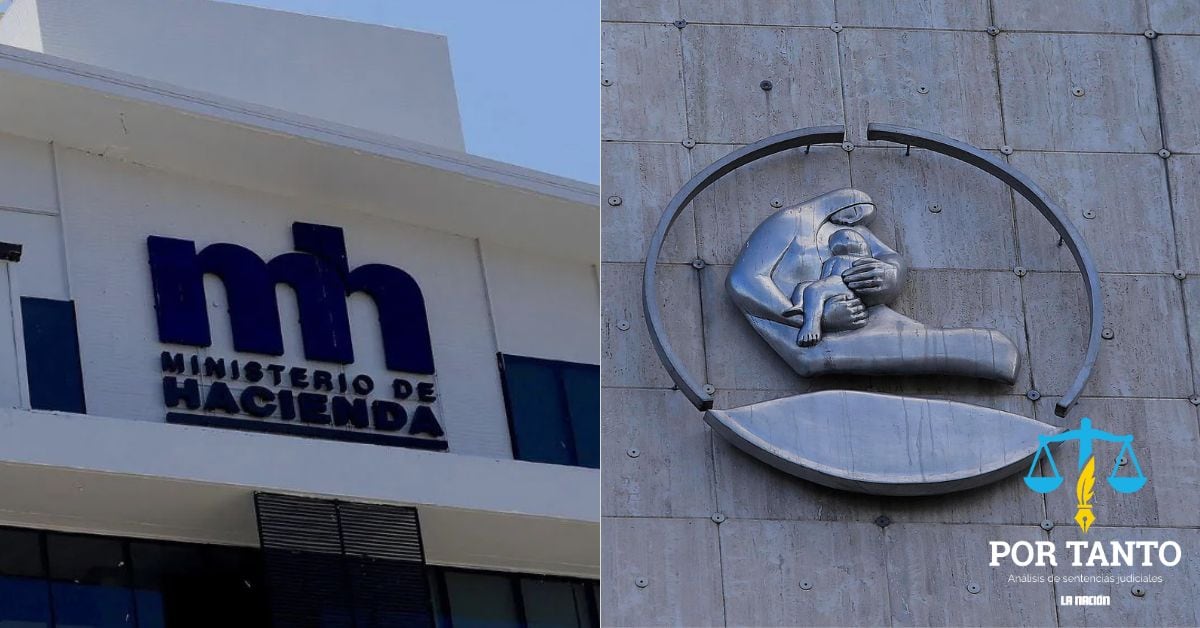 En la imagen, las fachadas del Ministerio de Hacienda y de la Caja Costarricense de Seguro Social