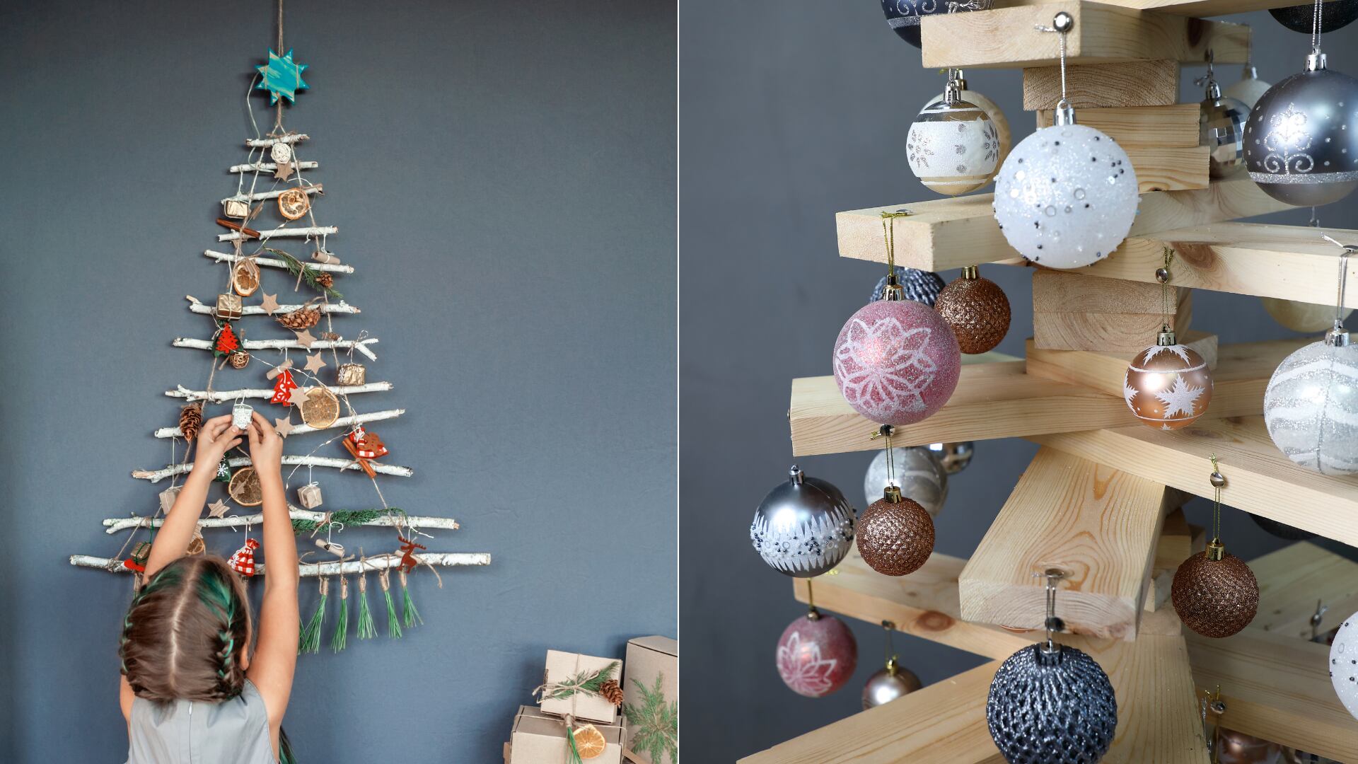 Las familias apuestan por ideas sostenibles y creativas para sustituir el árbol navideño clásico.