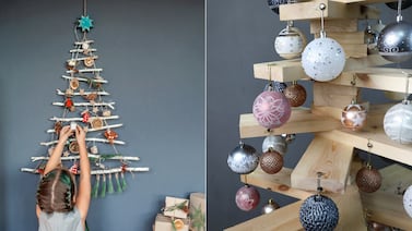 Navidad 2025: las alternativas al árbol que lo reemplazan de manera minimalista