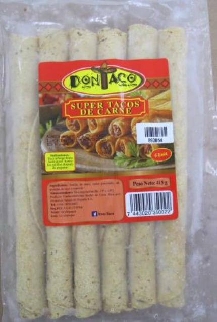 Salud advirtió de peligrosa bacteria en tacos congelados.