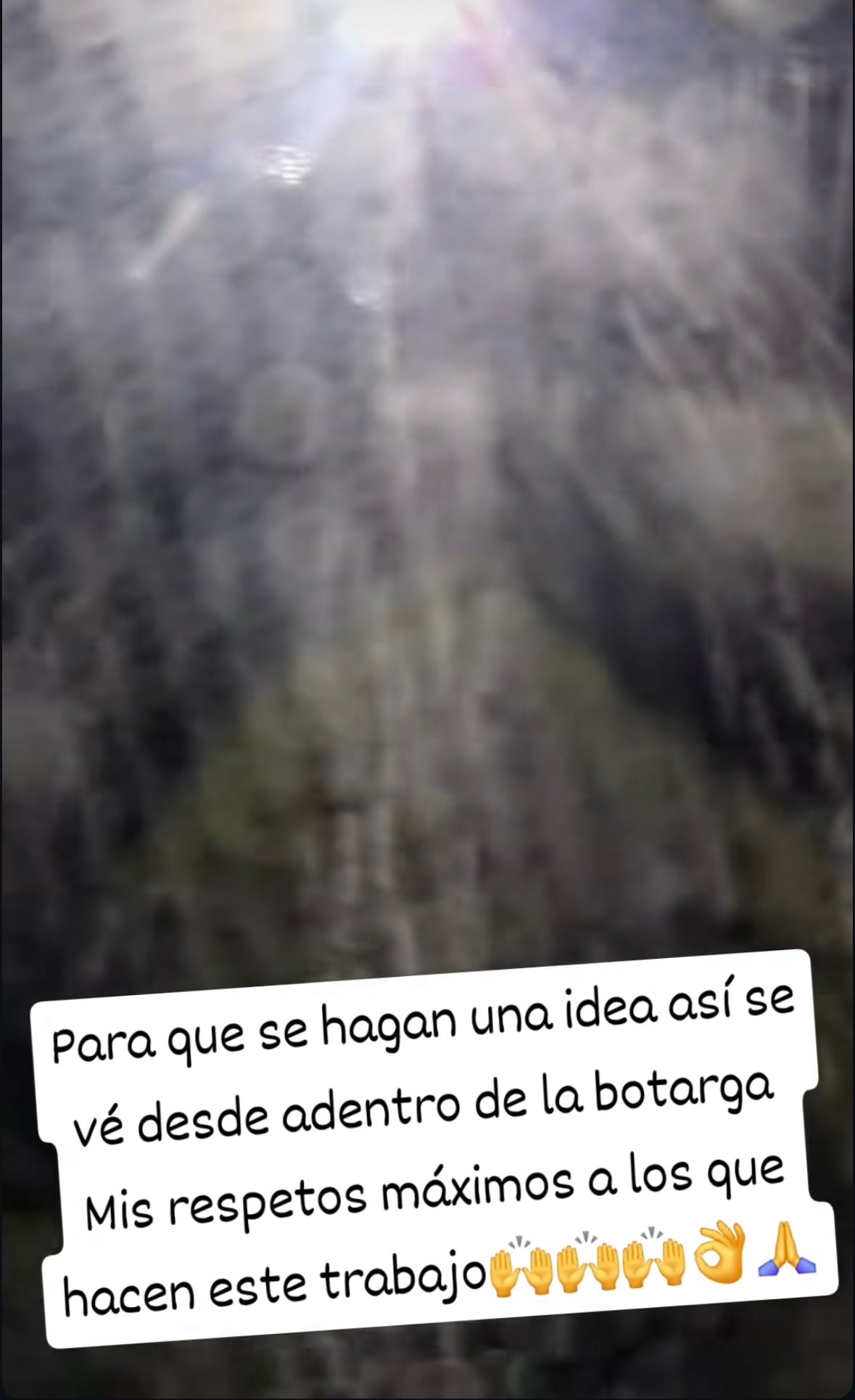 Ítalo Marenco mostró que la visibilidad prácticamente es nula dentro de una botarga.