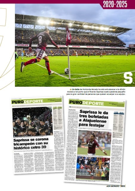 Presentacion libro de Saprissa ADN Morado