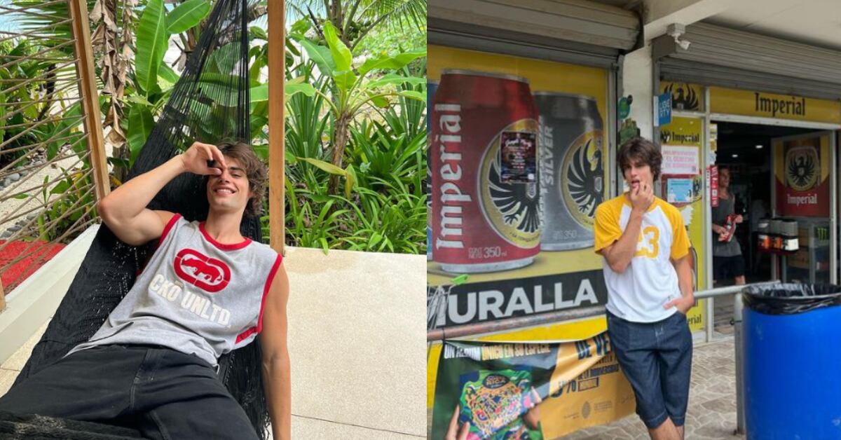 Corrado Martini, modelo estadounidense está en Costa Rica disfrutando de las playas en Santa Teresa. (@corradommartin)