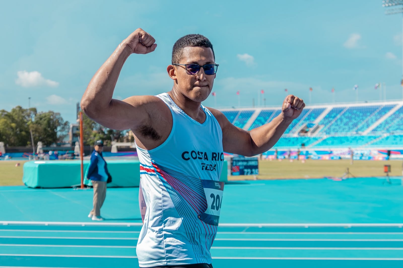Iván Sibaja
Lanzamiento de jabalina
Medalla de plata
82.15 metros
Juegos Centoamericanos y del Caribe Santo Domingo 2026
6 de agosto del 2026
Fotografía: Jimena Vega