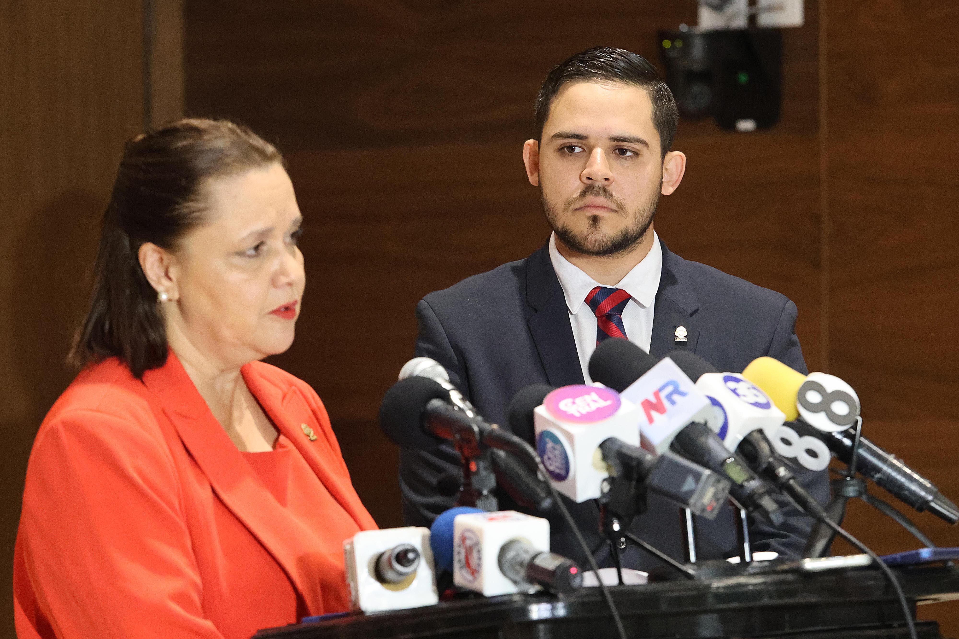 29/04/2024 Asamblaea Legislatia. Diputados del partido Unidad Social Cristiana (PUSC), Vanessa Castro y Carlos Felipe García. Foto: Rafael Pacheco Granados