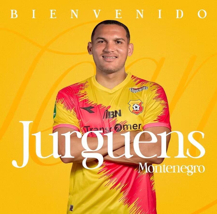 Jurgens Montenegro es el nuevo delantero del Club Sport Herediano. Prensa CSH.