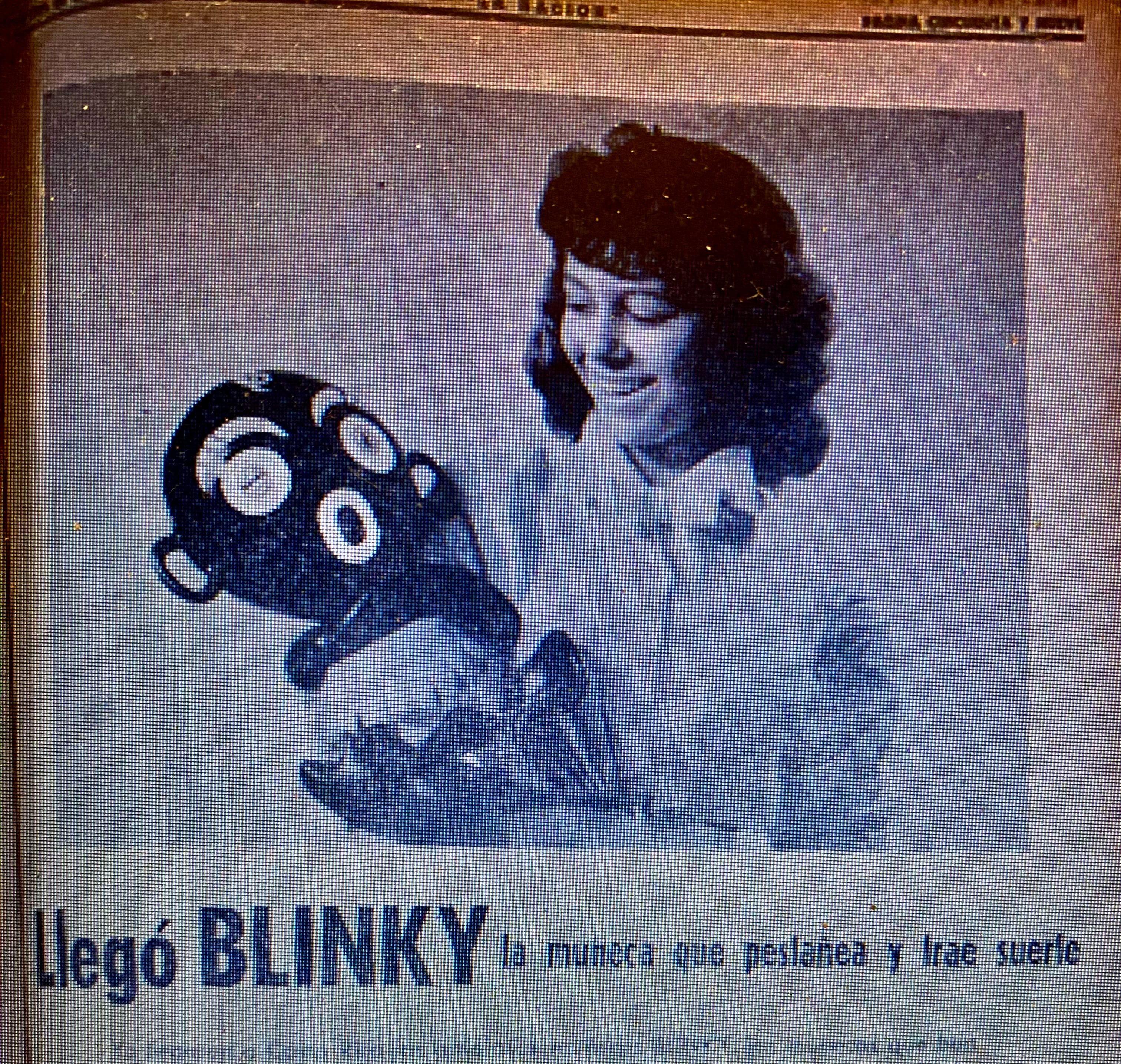 Años 60. Anuncio publicado en La Nación para promocionar la muñeca Blinky