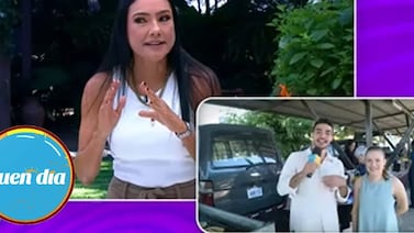 Nancy Dobles rompió el protocolo en ‘Buen día’ y así sorprendió a uno de sus compañeros (video)