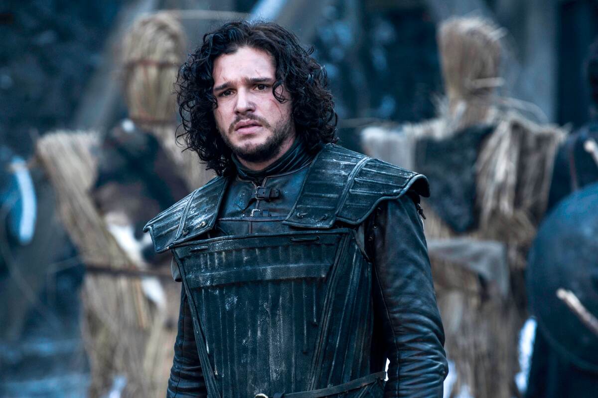 This image released by HBO shows Kit Harington in a scene from "Game of Thrones." The series garnered 19 Emmy Award nominations on Thursday, July 10, 2014, including one for best drama series. (AP Photo/HBO, Helen Sloan)
