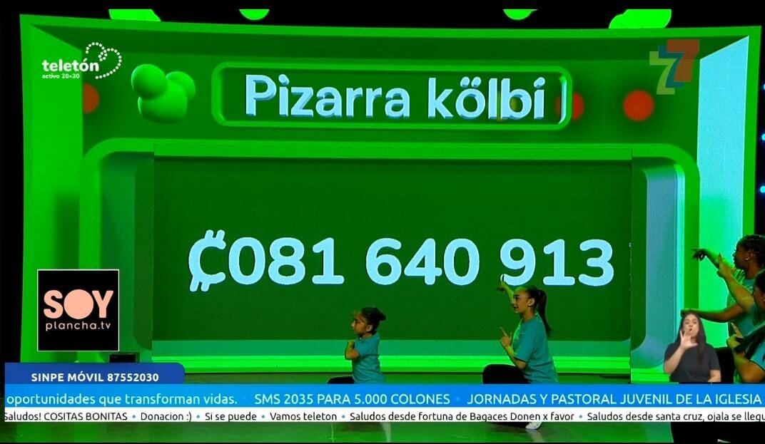 El nuevo corte se anunció a las 12:45 p. m. con un total de ¢81.640.913 recaudados.