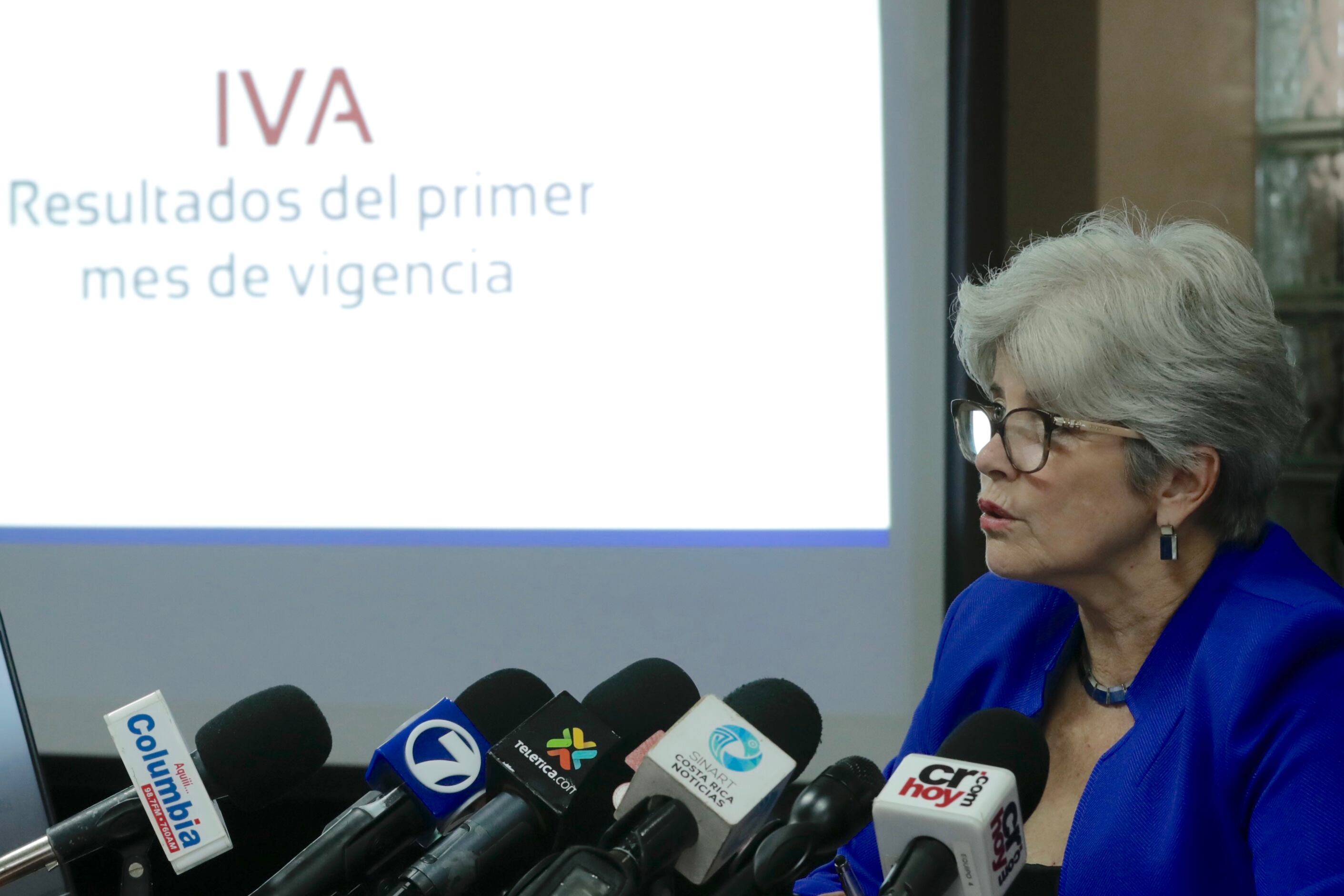 22/08/2019, San José, Ministerio de Hacienda, conferencia de prensa para dar a conocer los resultados del primer mes en vigencia del IVA. Fotografía José Cordero