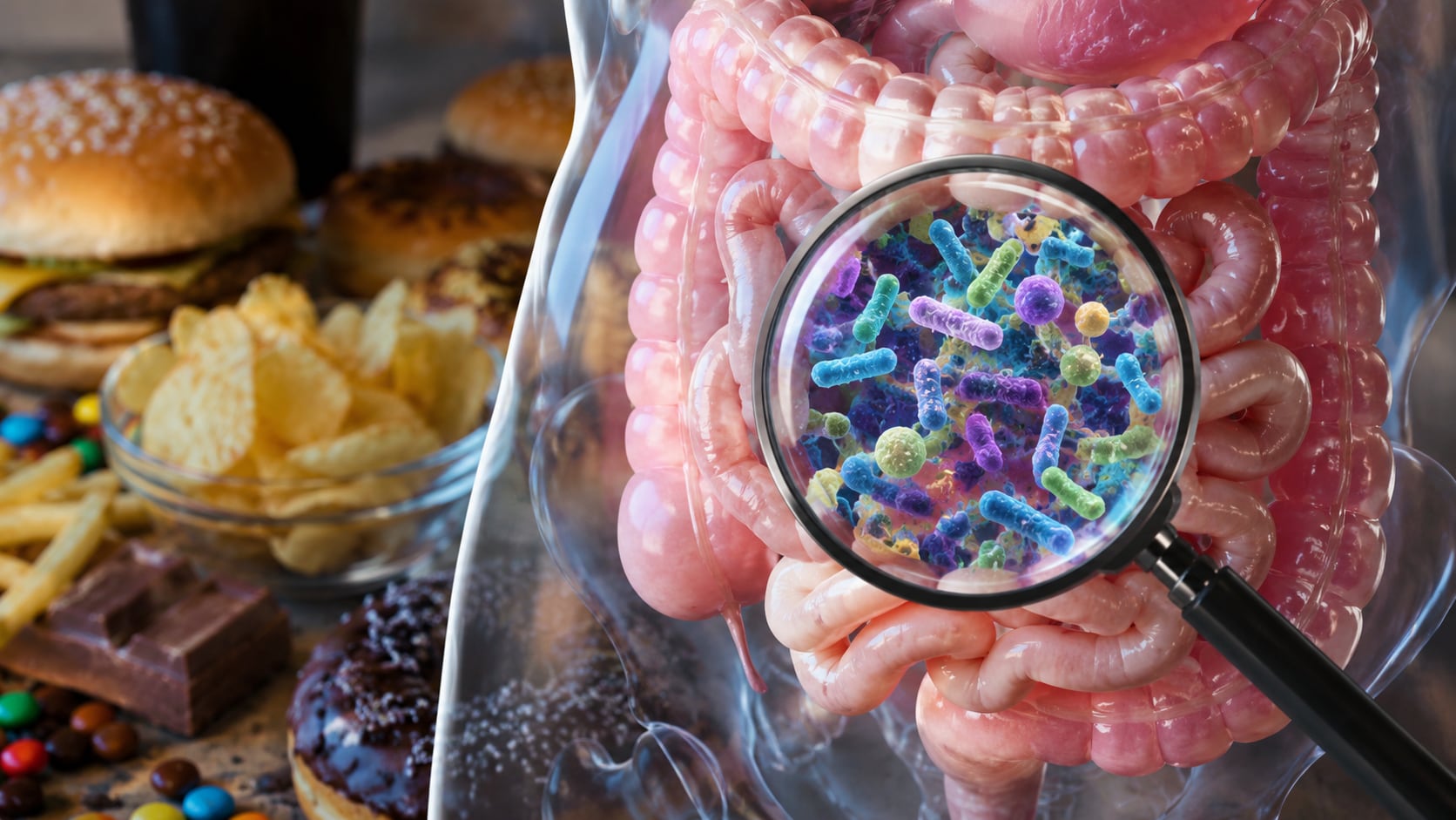 Investigadores identificaron genes que permiten a bacterias intestinales digerir almidones industriales, una adaptación vinculada con el consumo de alimentos ultraprocesados.