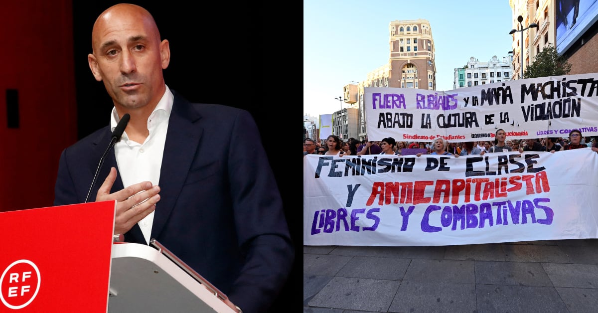 Mujeres abarrotaron las calles en apoyo a Jenni Hermoso y continuando su lucha contra el machismo.