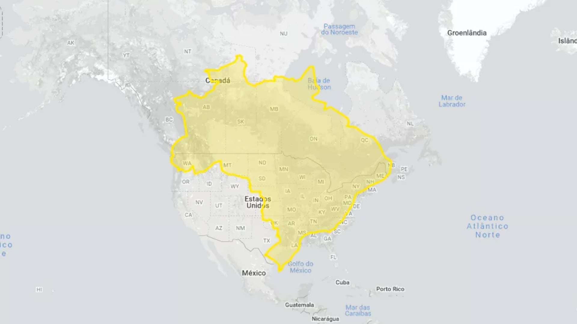 El sitio The True Size Of... muestra cómo los mapas escolares distorsionan los tamaños y permite mover países para compararlos correctamente.