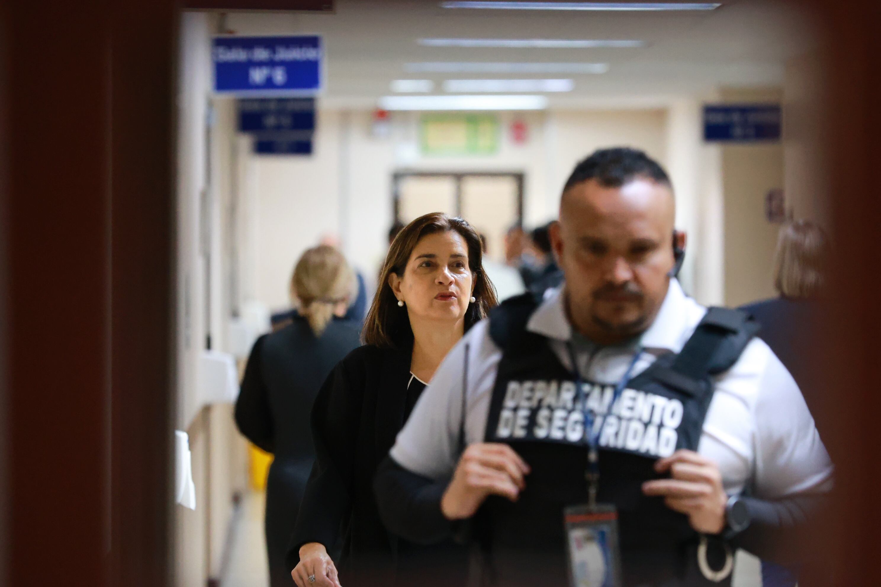 27/09/2024/ Marta Esquivel durante receso del Tercer día de audiencia / Foto John Durán