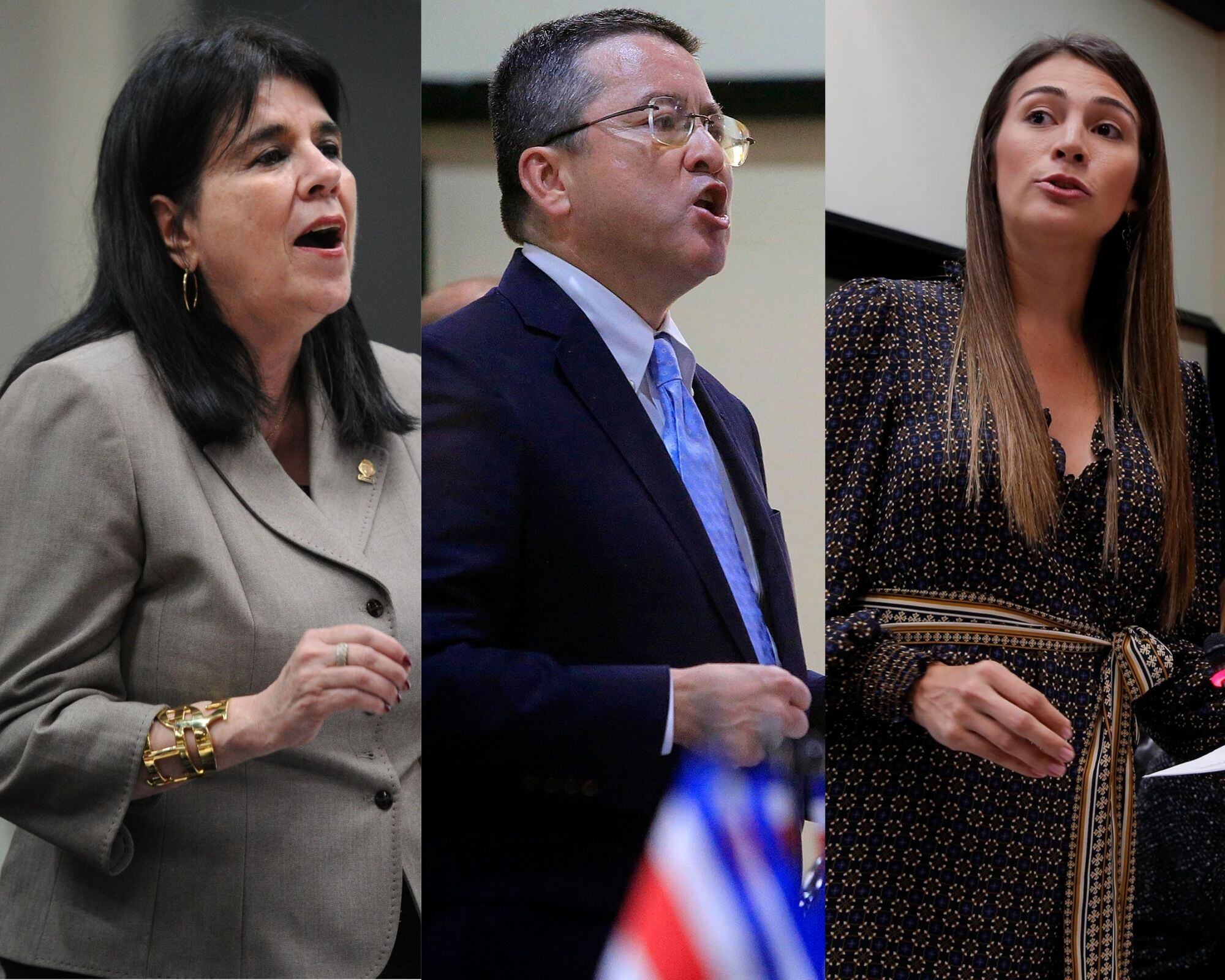 La liberacionista María José Corrales (derecha) llamó a diputados como Floria Segreda y Pedro Muñoz a no minimizar a la juventud con términos despectivos.