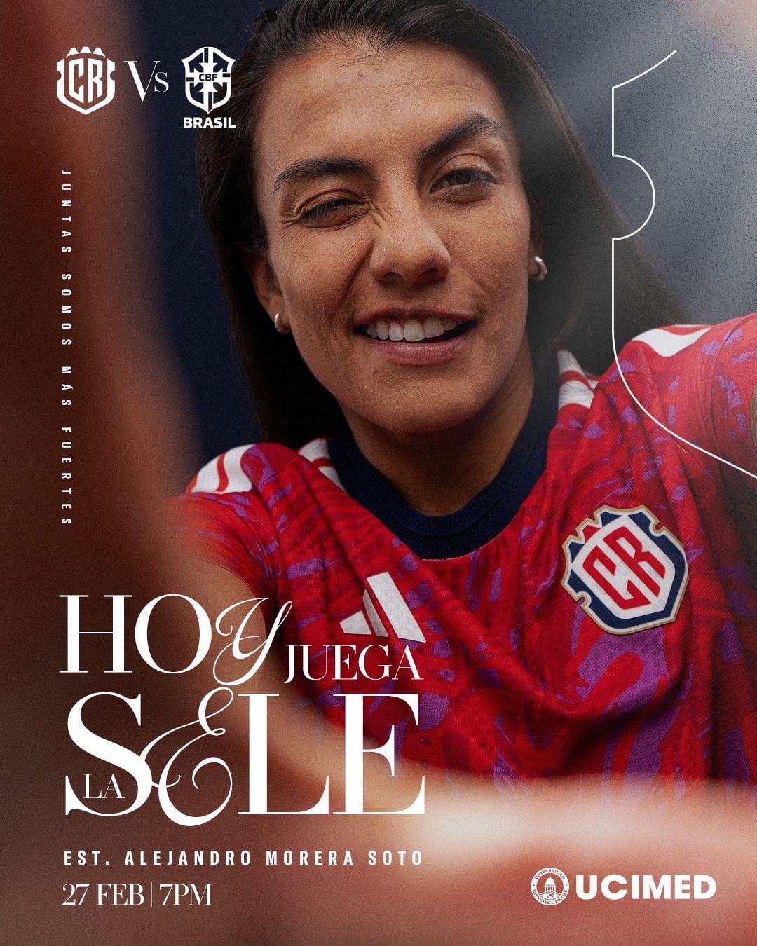 Así anuncia la Fedefútbol el amistoso entre Costa Rica y Brasil.