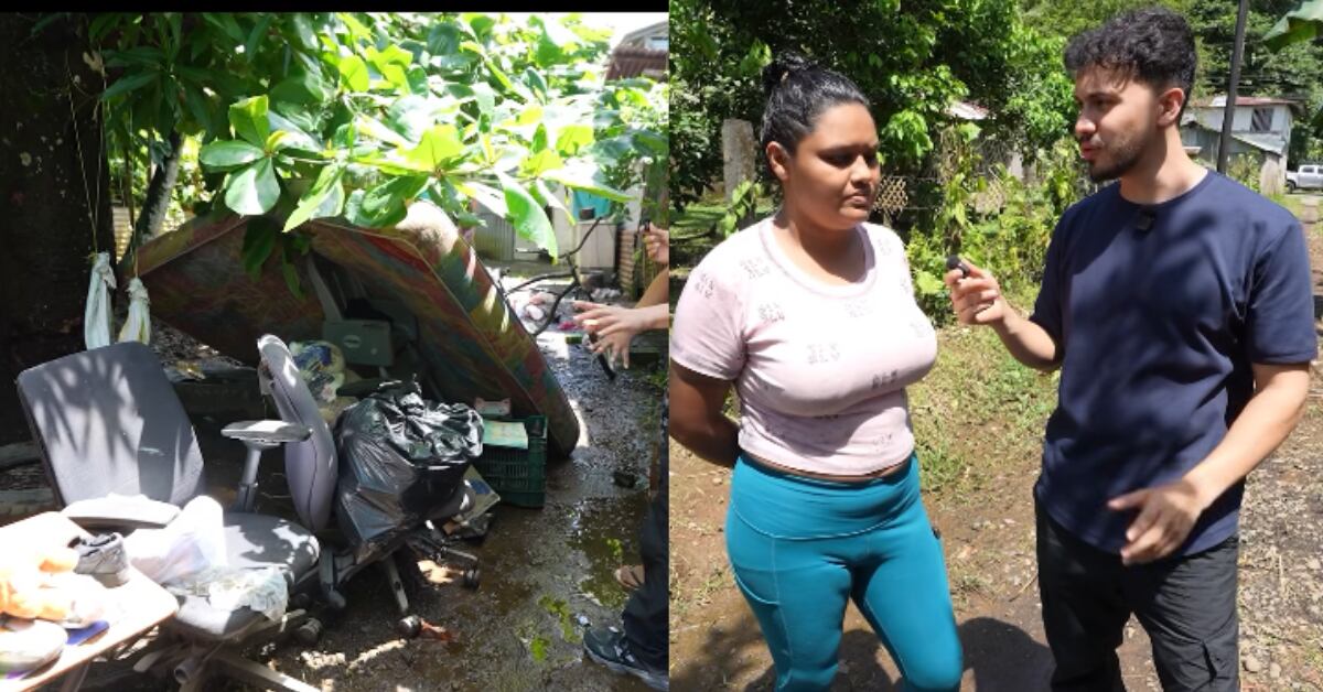 El creador de contenido Araya Vlogs recorrió las comunidades afectadas para documentar las pérdidas materiales y visibilizar la urgencia de ayuda humanitaria en la zona del Caribe.
