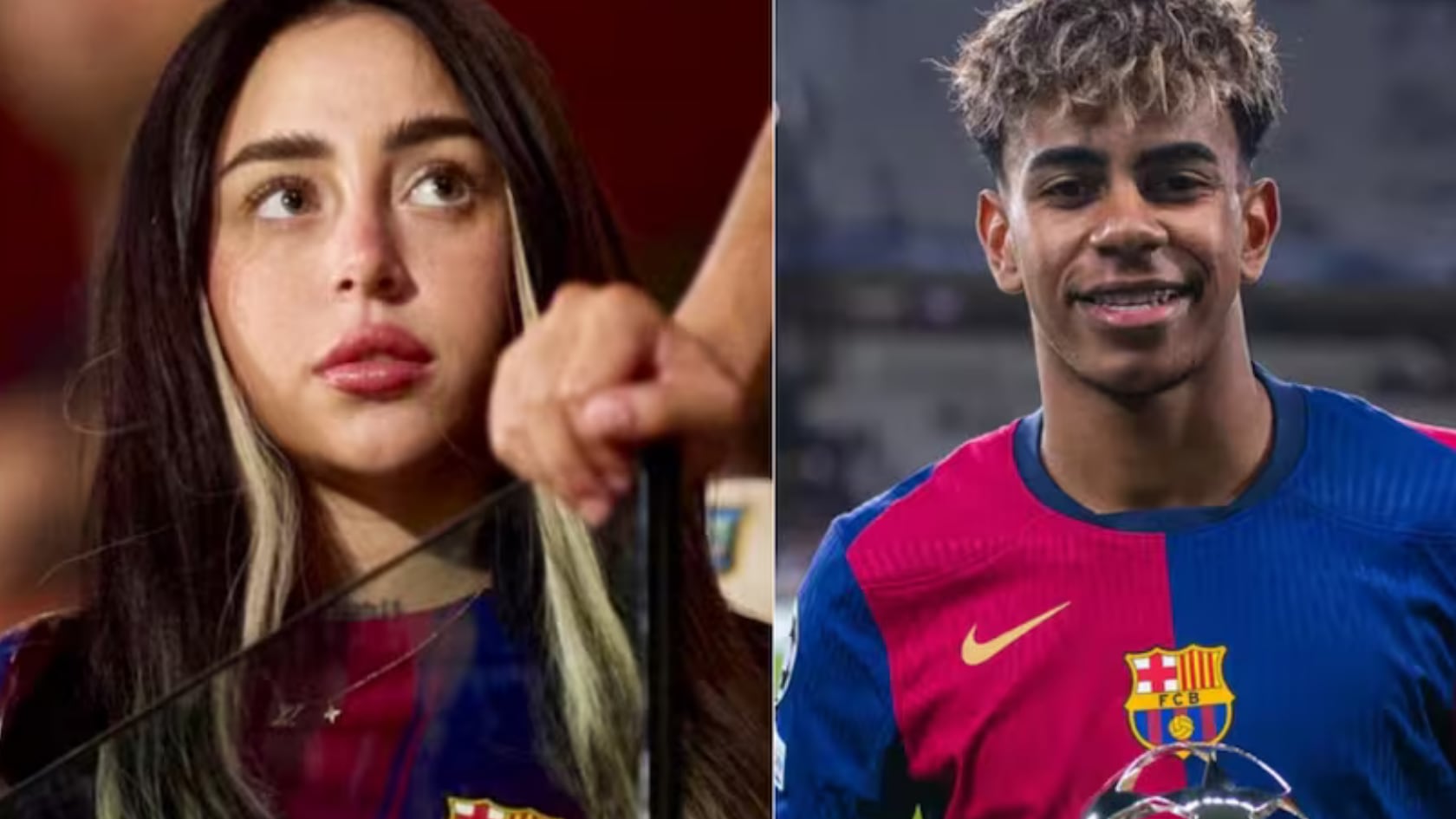 Rumores vinculan a Nicki Nicole con Lamine Yamal y un posible acercamiento con Trueno tras su visita a España.