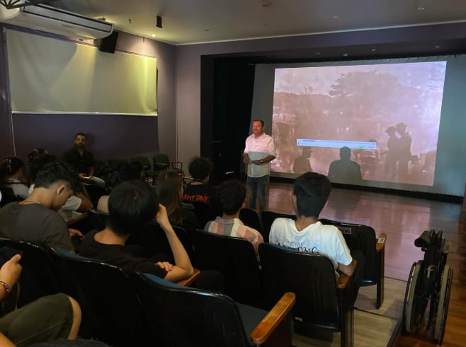 La Sala Gómez Miralles del Centro de Cine alberga proyecciones como parte de los programas institucionales.