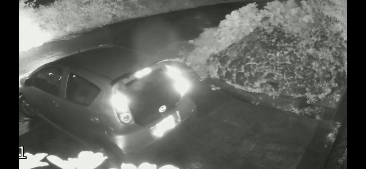 Un vehículo marca BYD, verde, es buscado por el OIJ ya que sería el que usaron cuatro delincuentes para asaltar la casa de un reconocido humorista nacional.