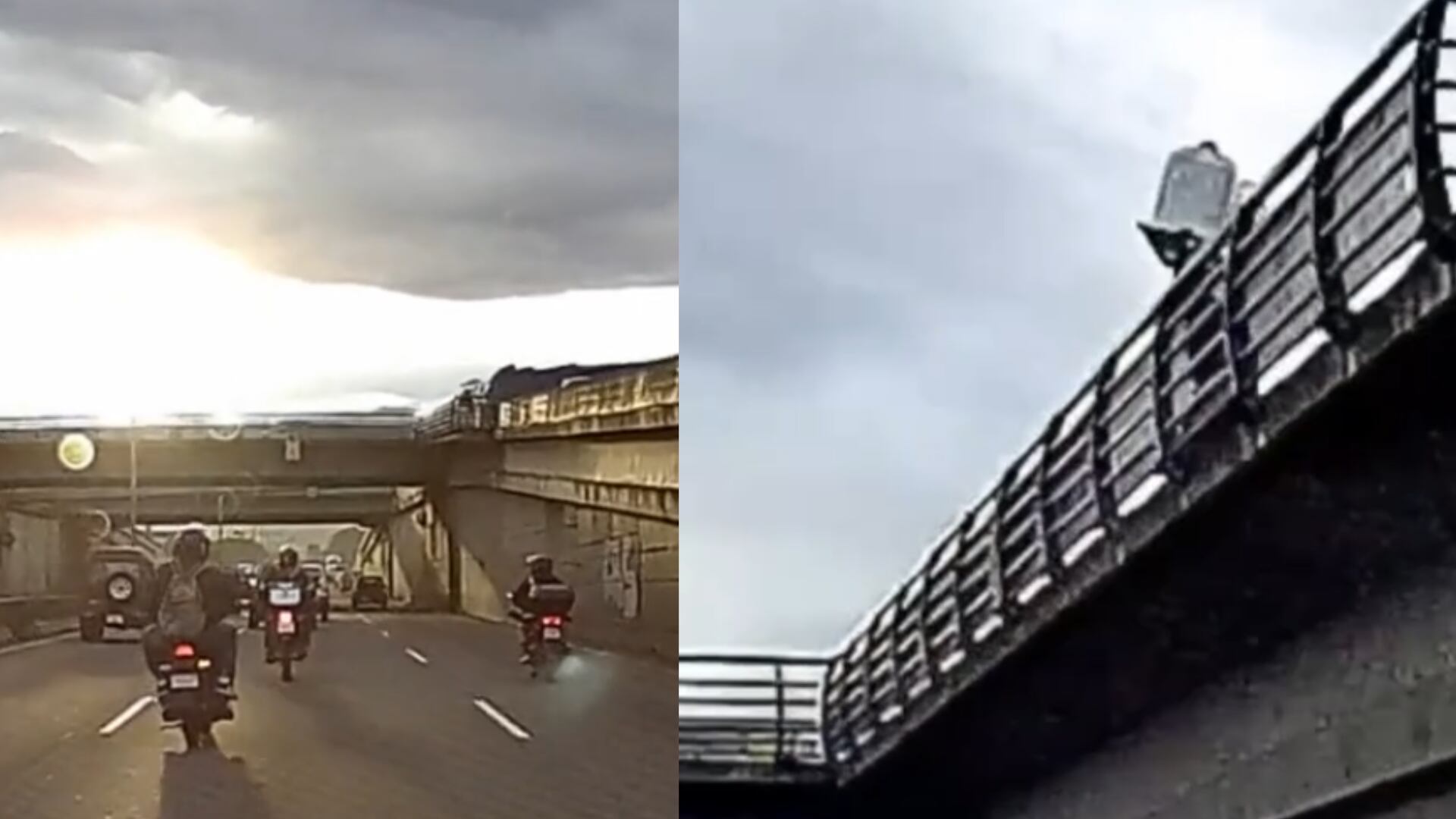 Marcela Rivera conducía durante la mañana cuando un hombre lanzó el tanque de una lavadora a su vehículo.