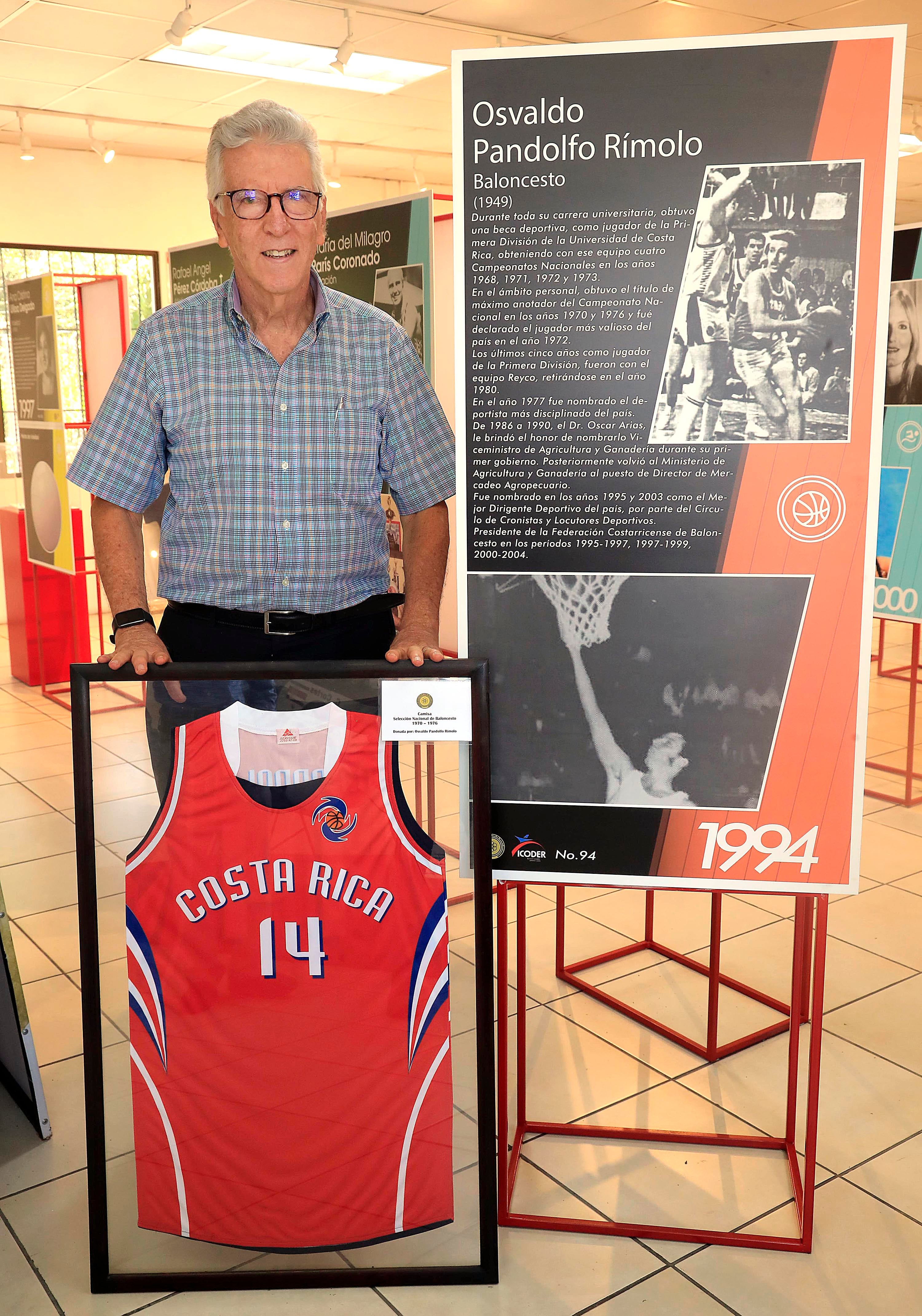 05/02/2024 La Sabana. Recorrido por la Galería Costarricense del Deporte, donde varios miembros del Salón de la Fama del Deporte e integrantes de la junta directiva (Carlos A. 'Tuta' Cortez, Roy Valverde, Osvaldo Pandolfo y Adolfo Chin) hablaron de su creación, historia, actualidad y proyectos, en medio de las dificultades presupuestarias con las que operan. Foto: Rafael Pacheco Granados