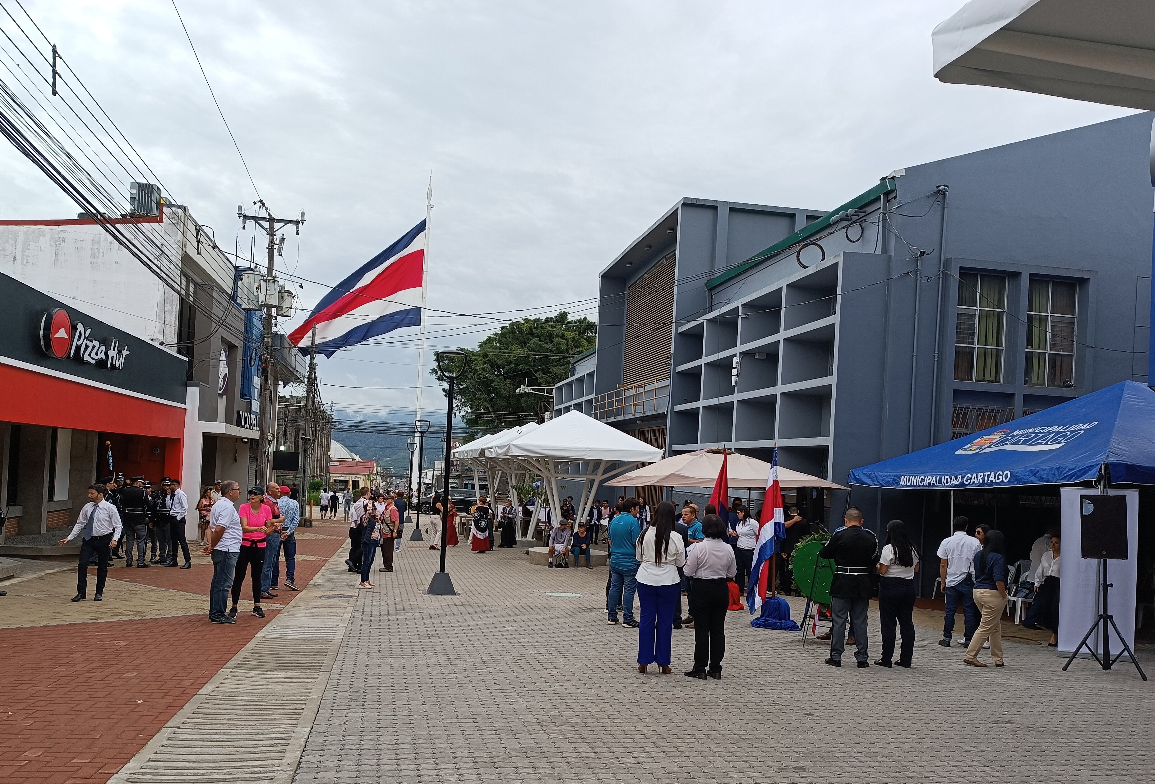 Los cartagineses inauguraron el Bulevar 29 de Octubre, que se ubica diagonal a las Ruinas. Foto: Keyna Calderón.