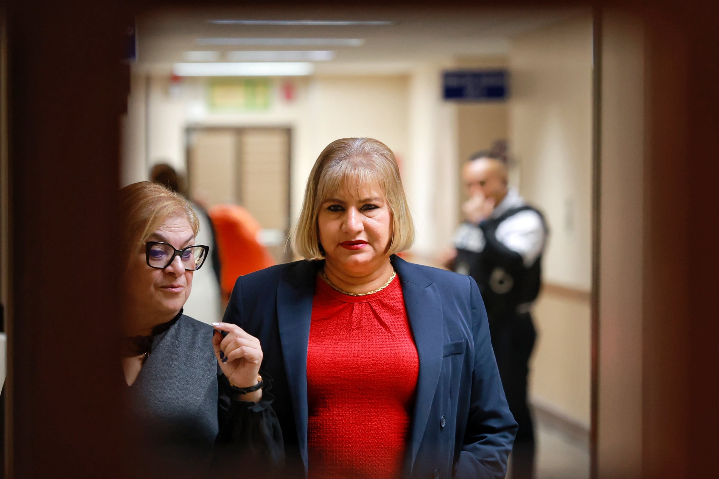 27/09/2024/ Isabel Camareno durante receso del Tercer día de audiencia / Foto John Durán