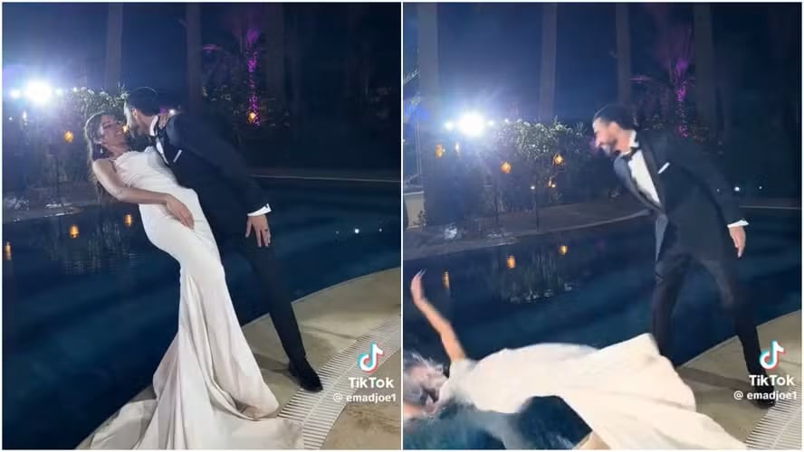 Especialistas analizan el caso viral de un hombre que tiró a su esposa a la piscina en su boda y advierten sobre los riesgos emocionales de estas bromas.