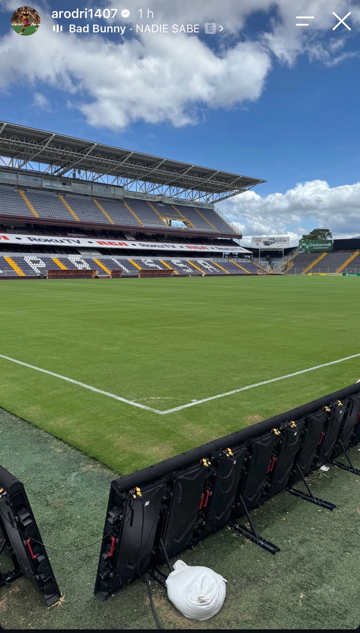 Ariel Rodríguez dio a conocer que la mañana de este sábado estuvo en el Estadio Ricardo Saprissa.