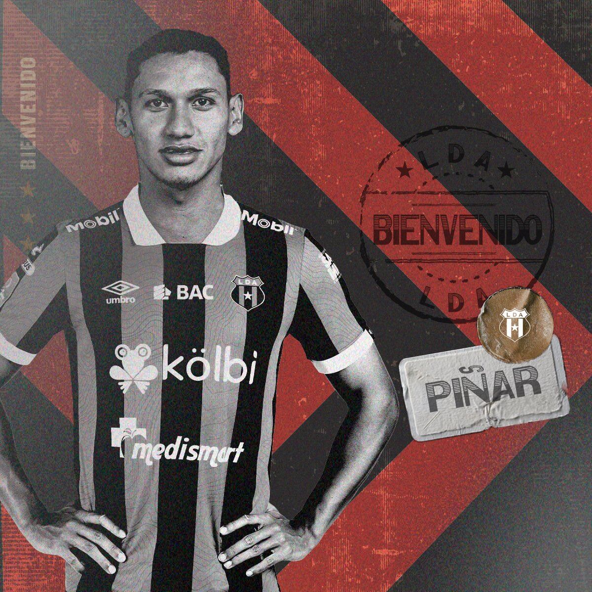 Fernando Piñar firmó por dos años con Liga Deportiva Alajuelense.