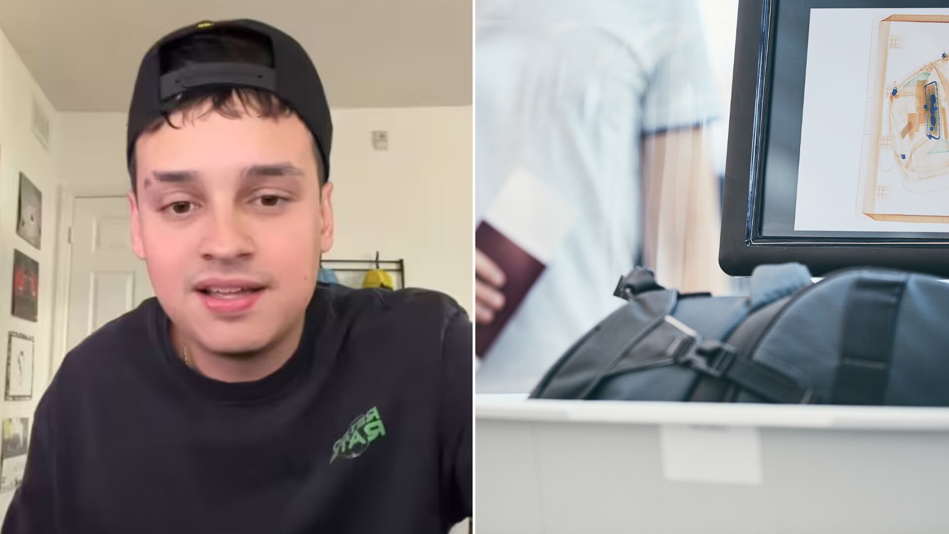 Escobar relató cómo fue llevado al “cuartito” en EE. UU. y sometido a preguntas y revisión de equipaje, aunque no llevaba nada irregular.