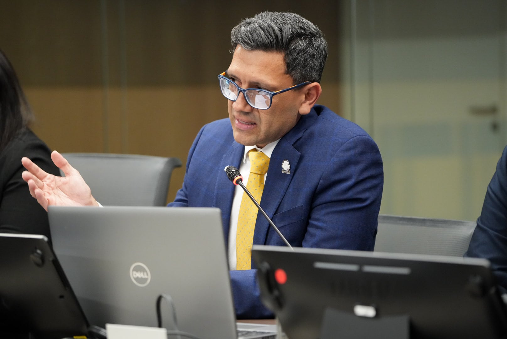 07/07/2025. Comisión de Infraestructura con el Ministro del MOPT Efraím Zeledón Leiva. Asamblea Legislativa, San José. Fotografía: Lilly Arce.
