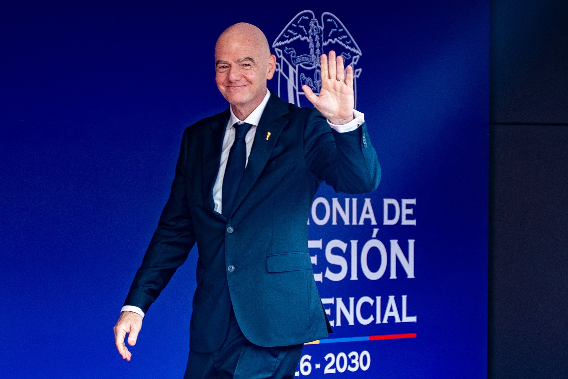 El presidente de la FIFA, Gianni Infantino, asistió a la toma de posesión del nuevo presidente de Colombia, Abelardo de la Espriella, en la ciudad de Cali, el pasado 7 de agosto.