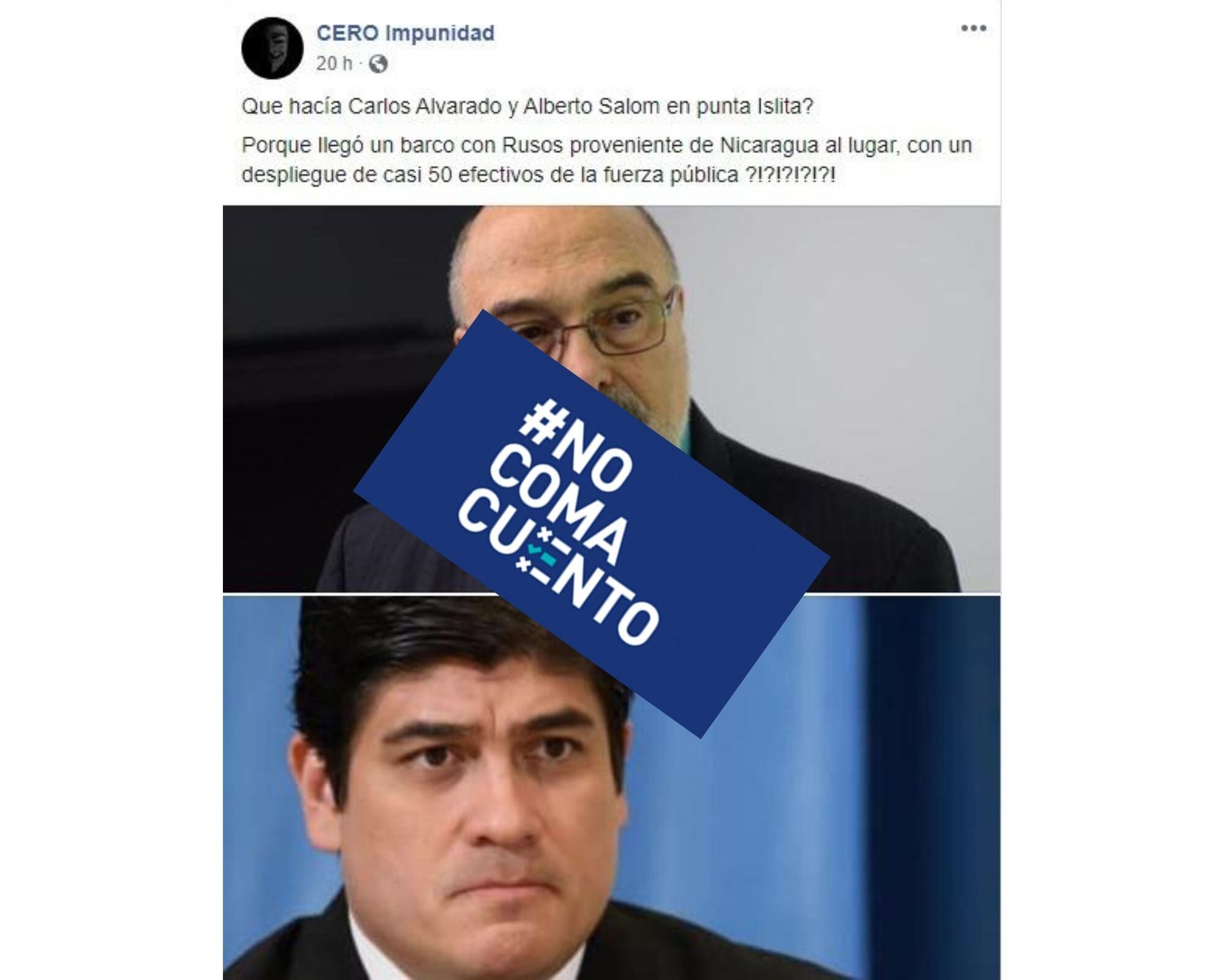 Publicaciones en Facebook aseguran que el exrector de la UNA, Alberto Salom, acompañó al presidente Carlos Alvarado a su viaje a Punta Islita.