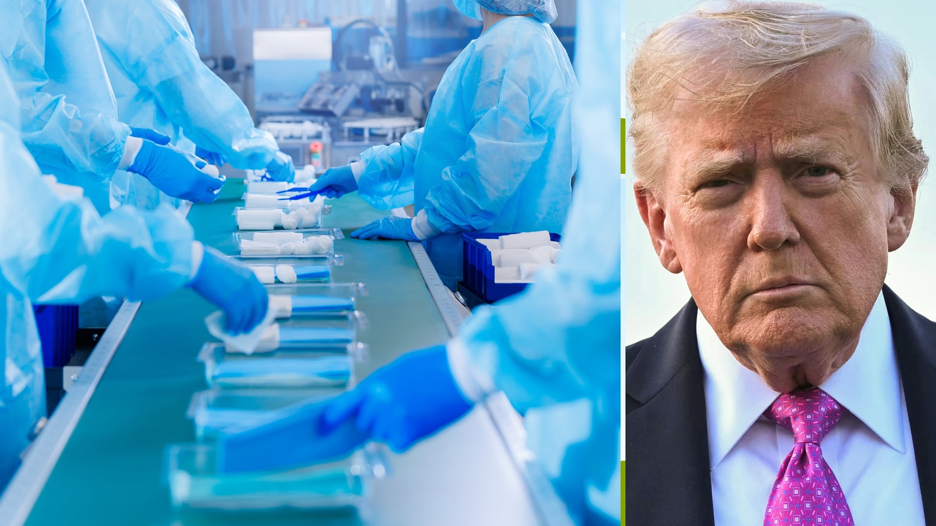 Industria de dispositivos, implementos médicos, y Donald Trump
