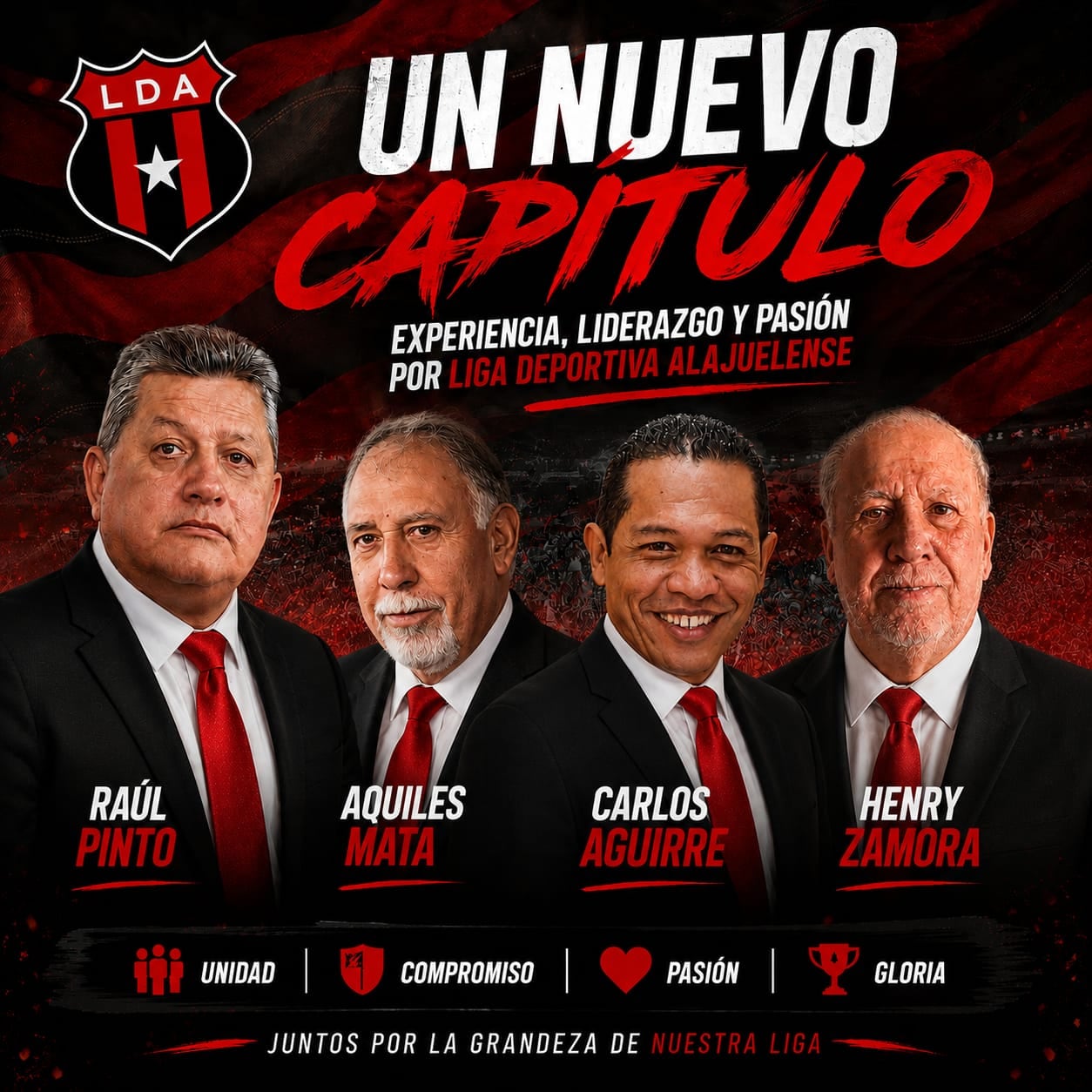 El movimiento 'Un nuevo capítulo' se armó y de una vez empieza a buscar votos para llegar a la directiva de Liga Deportiva Alajuelense.